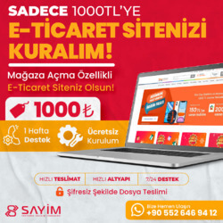 E-Ticaret Yazılımları